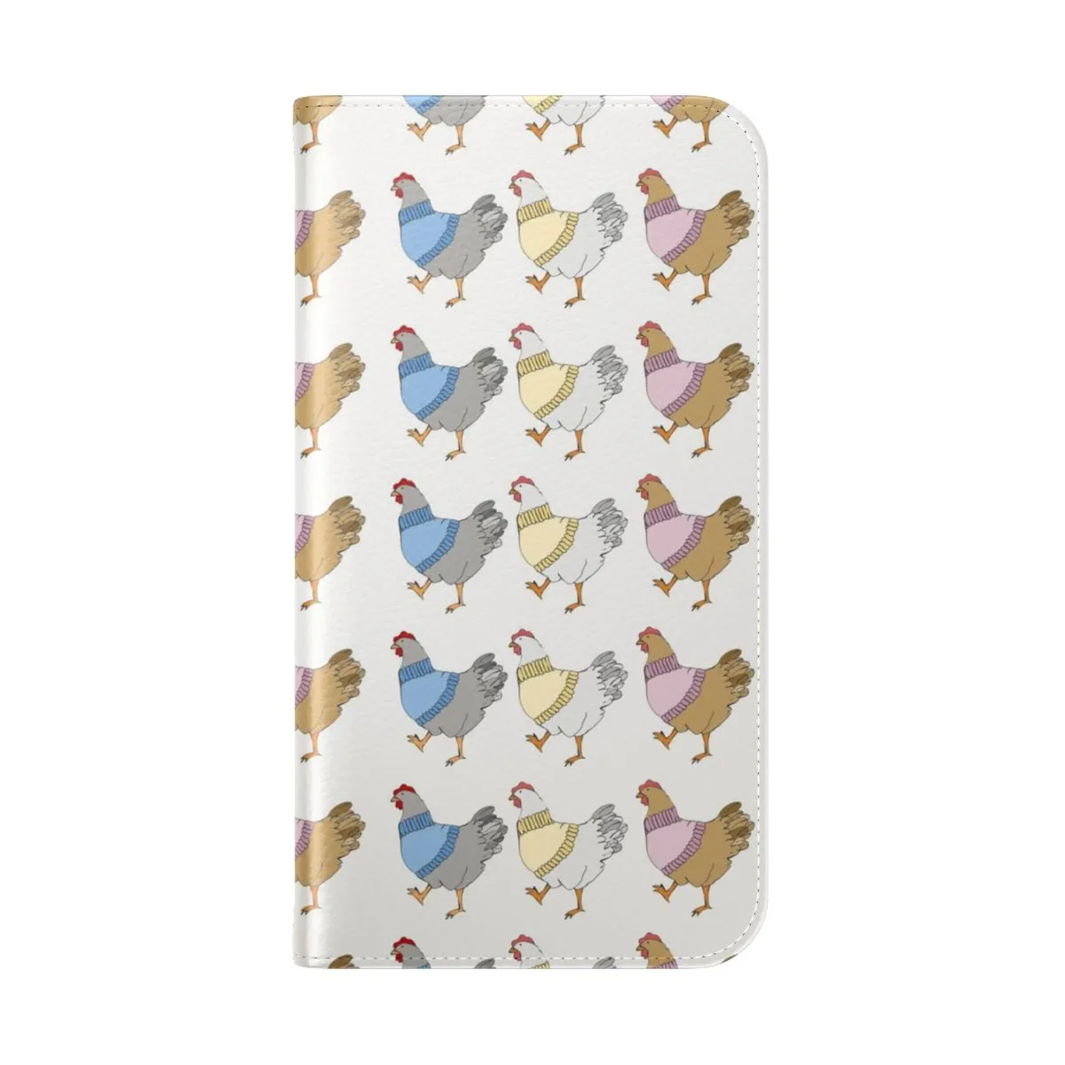Adorable Chicken Sweaters Flip Cover Phone Case