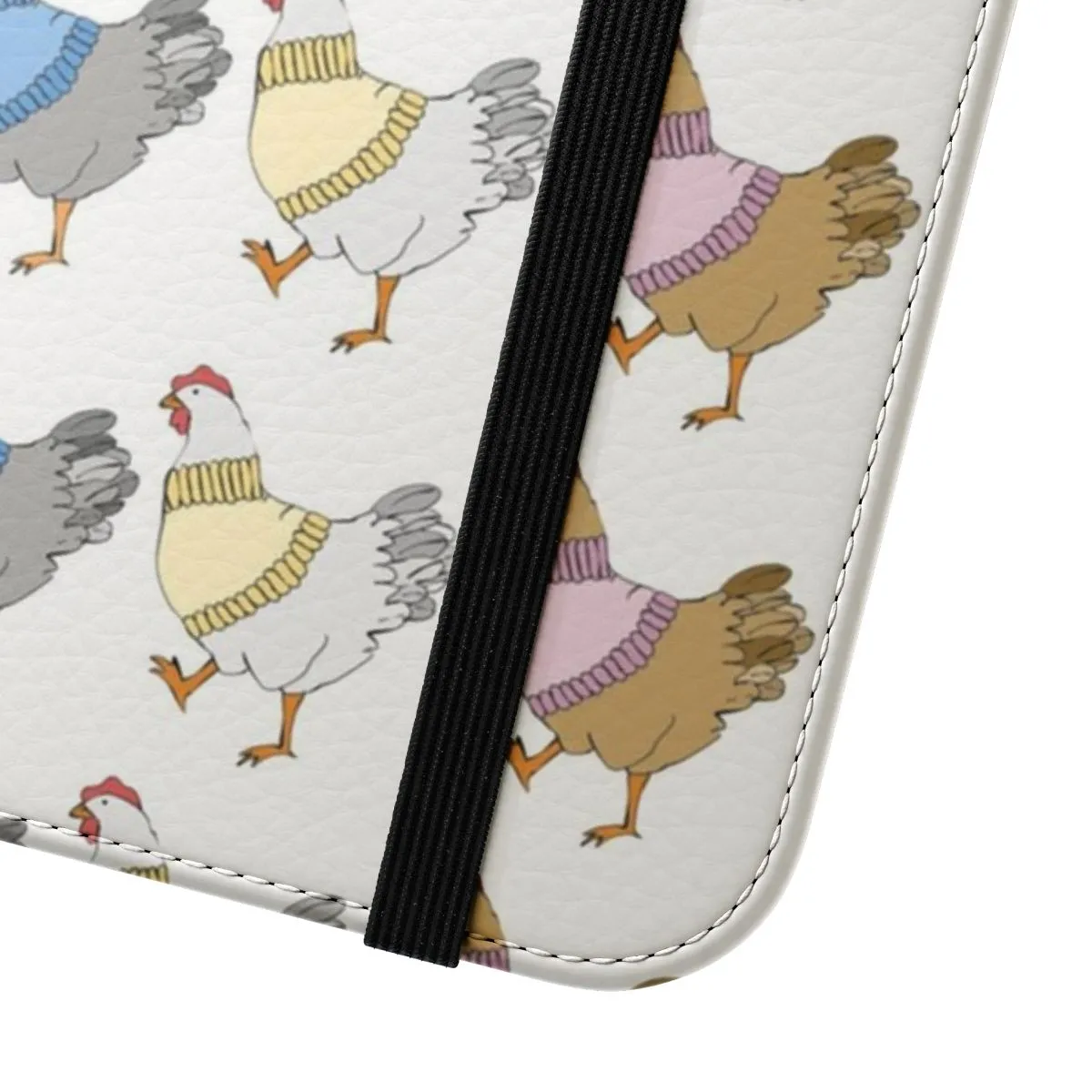 Adorable Chicken Sweaters Flip Cover Phone Case