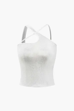 Asymmetric Rib Knit Tank Top