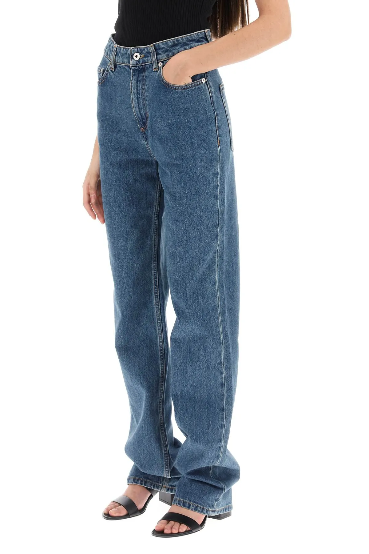 bergen' loose jeans with straight cut