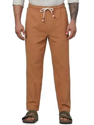 Celio Men Red Solid Loose Fit Cotton Fashion Jog Trousers (8905550138833, Red, 33)