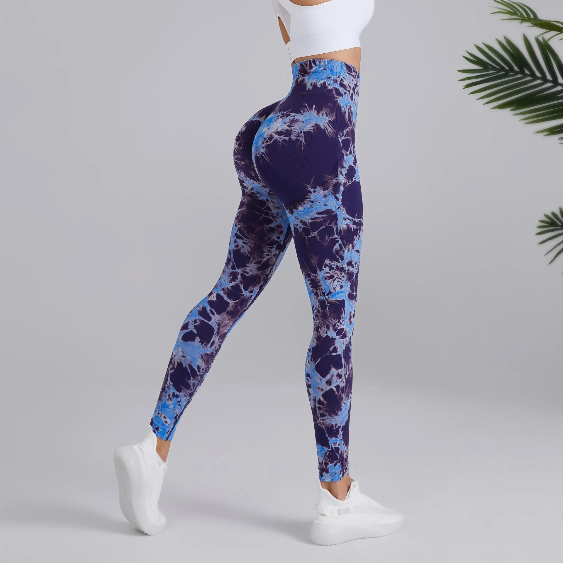 Fashion Tie Dye Pants - Seamless High-Waisted Hip-Lifting Trousers