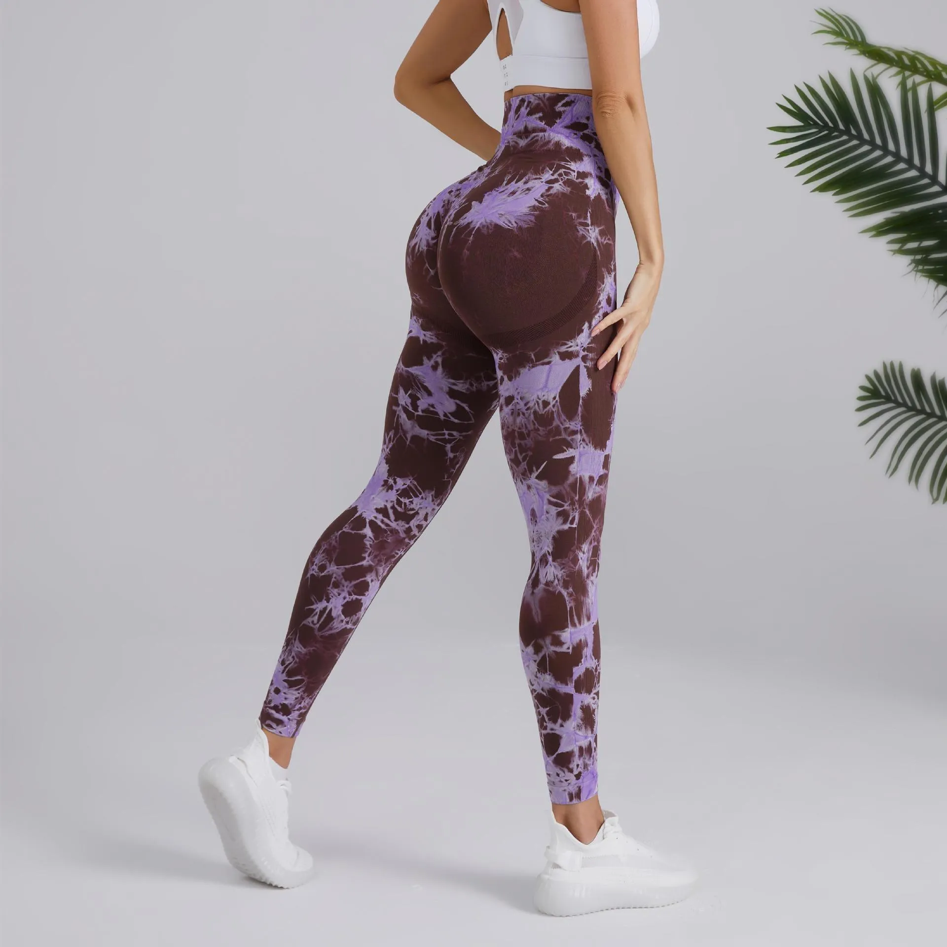 Fashion Tie Dye Pants - Seamless High-Waisted Hip-Lifting Trousers