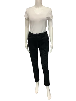 Femme Fatale Draw String Rouch Knees Pant Black Size: S