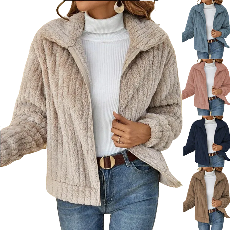 Fleece Sherpa Jacket by Catherine