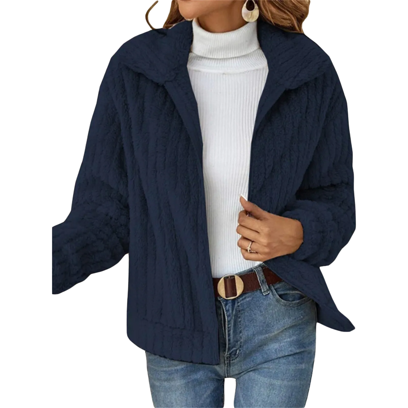 Fleece Sherpa Jacket by Catherine