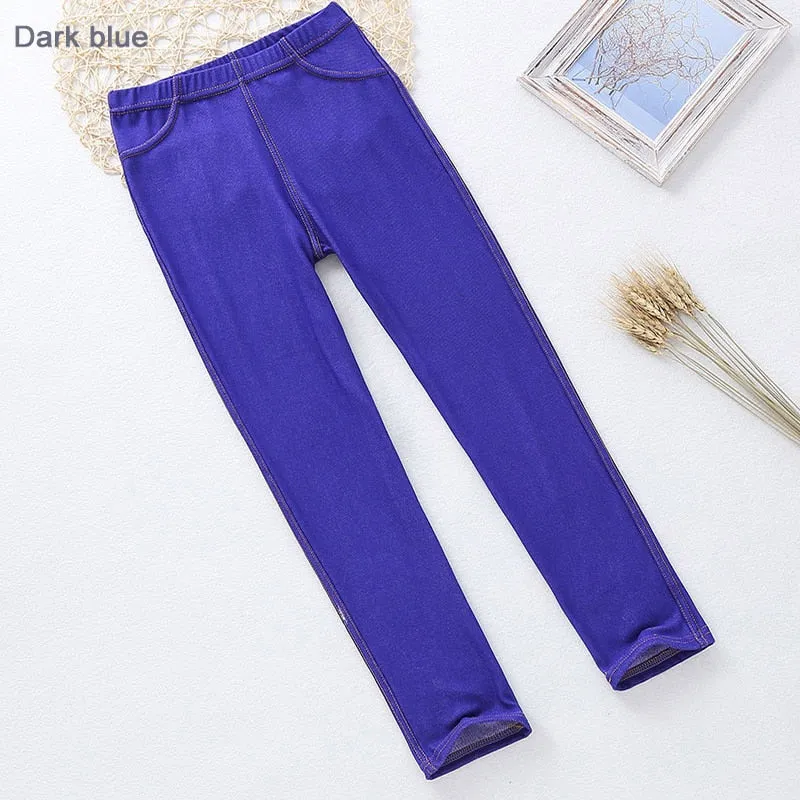 Girl's Elastic Skinny Jeans