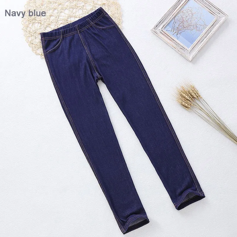 Girl's Elastic Skinny Jeans