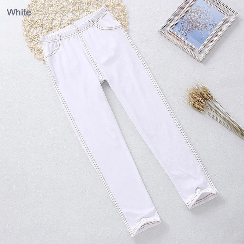 Girl's Elastic Skinny Jeans