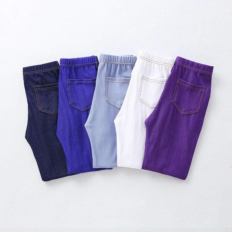Girl's Elastic Skinny Jeans