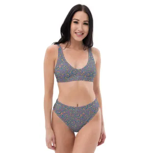 High Waisted Bikini Womens (Glamourange Luxury Bikini High Waisted - 0054 Patterns Model)