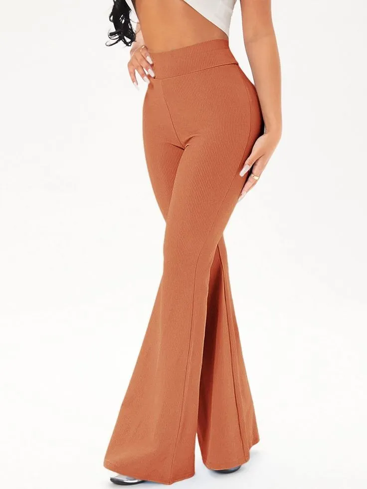 High waisted flare pants
