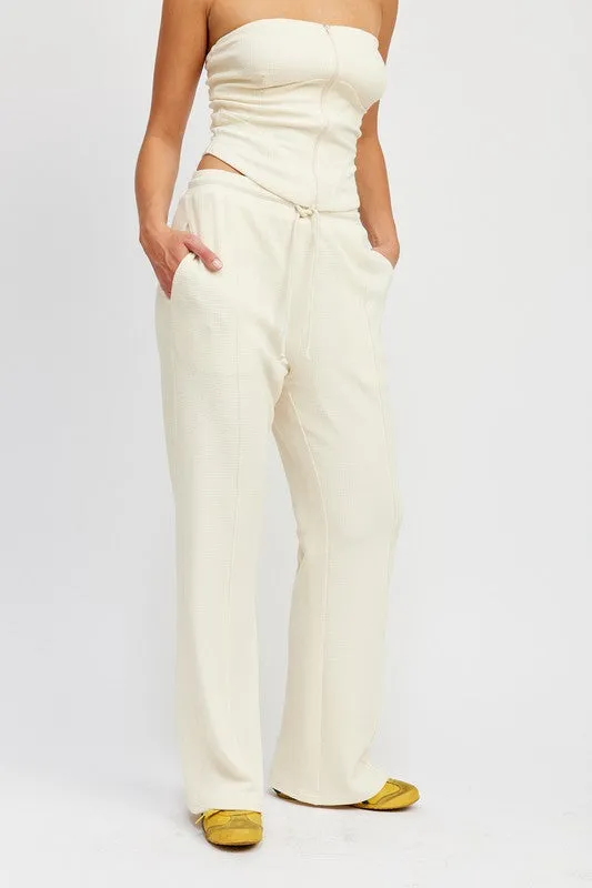 Ivory High Waist Pants