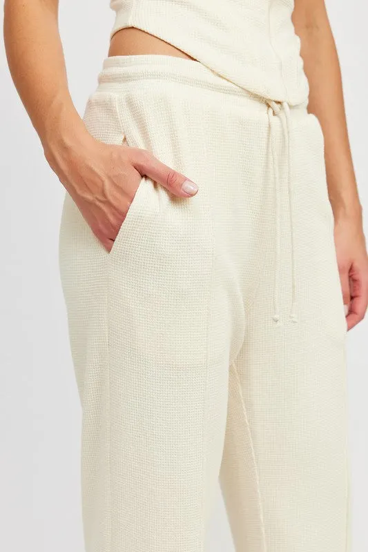 Ivory High Waist Pants