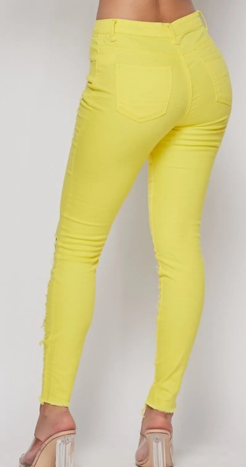 Lemonade Destroyed Jeans