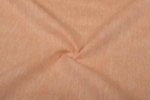 Pale Orange Plain Linen Chambray Fabric