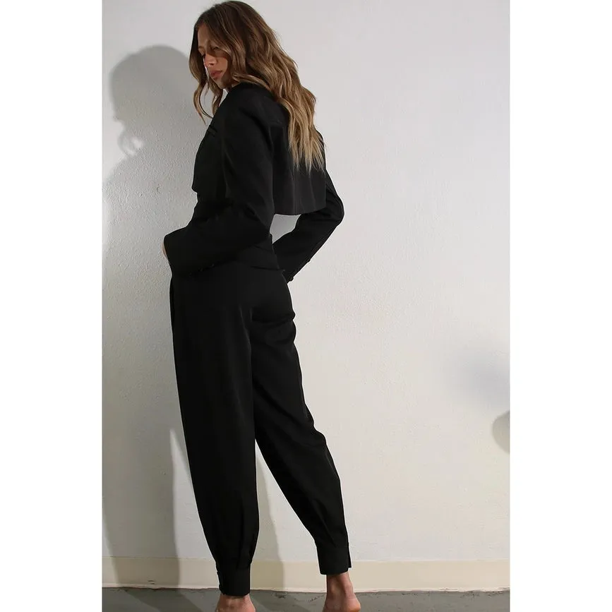 Pleated Pants BLACK