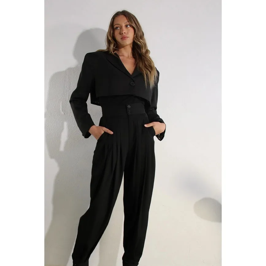 Pleated Pants BLACK