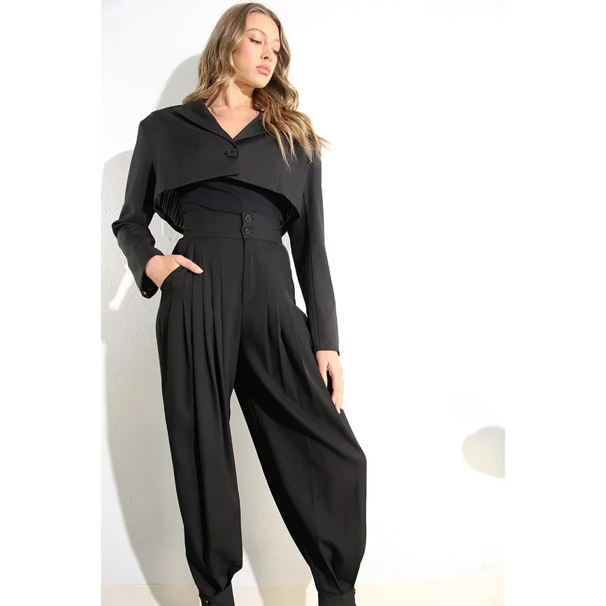 Pleated Pants BLACK