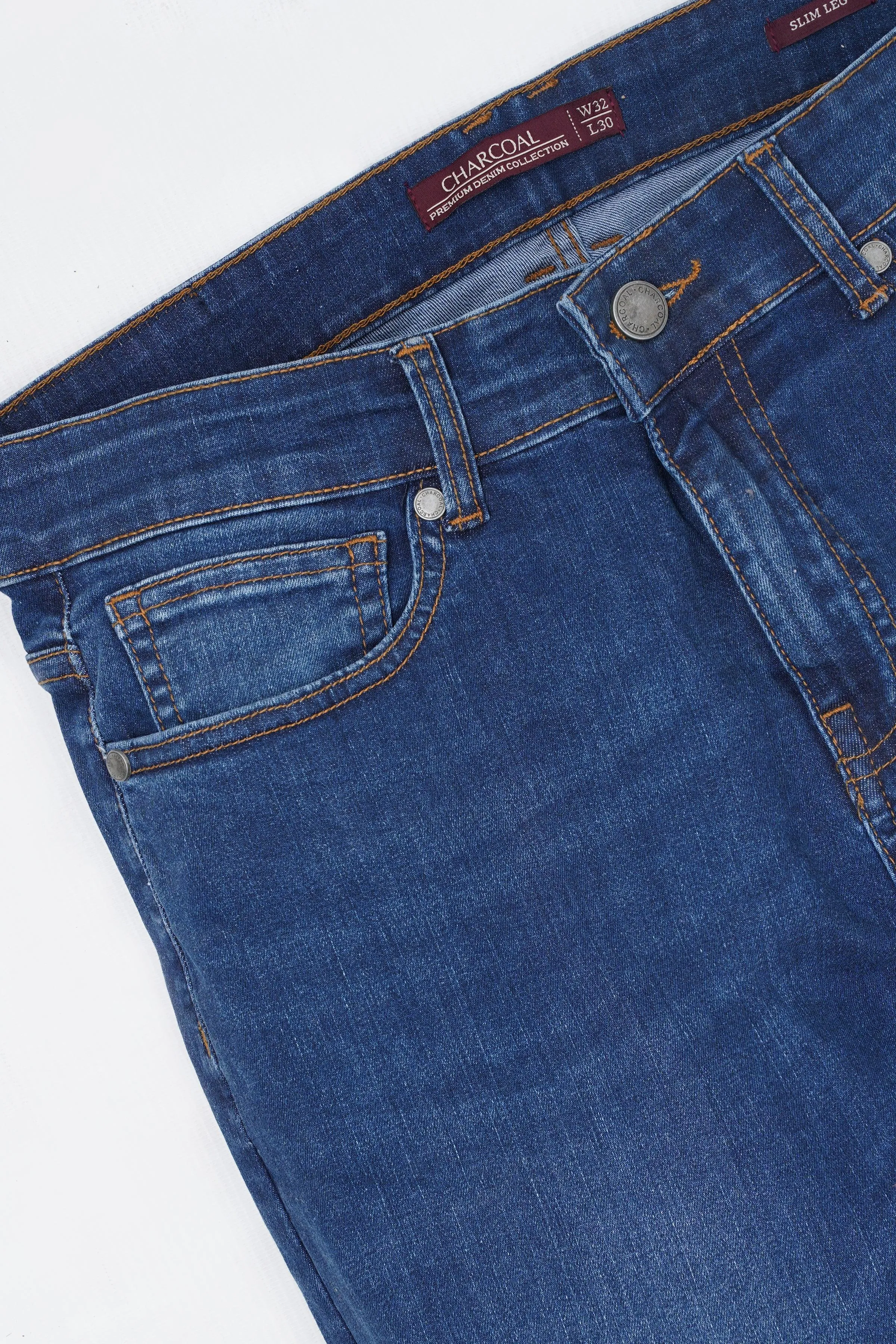 SLIM FIT LEG JEANS DARK BLUE