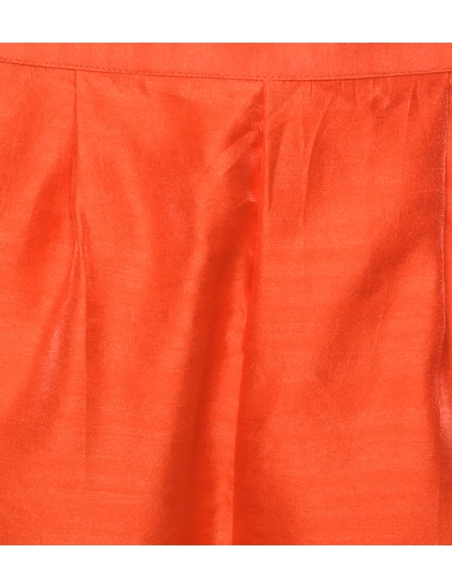 Tapered Orange Trousers - W24 L26