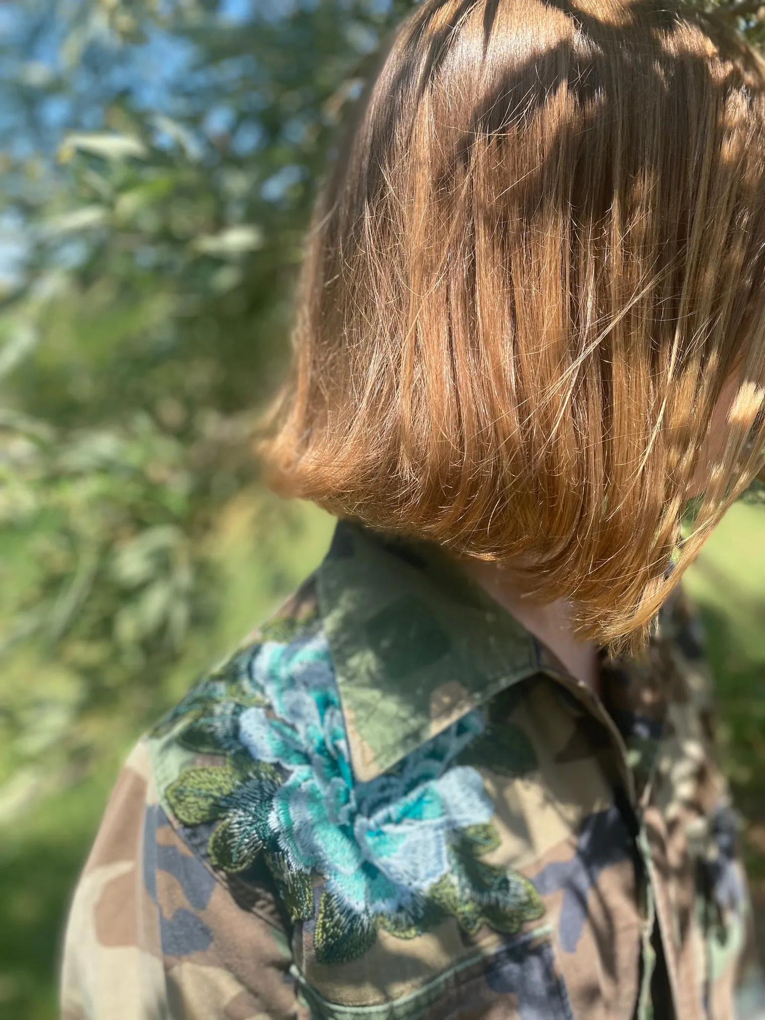 Vintage Camo Jacket - Blue Purple Floral