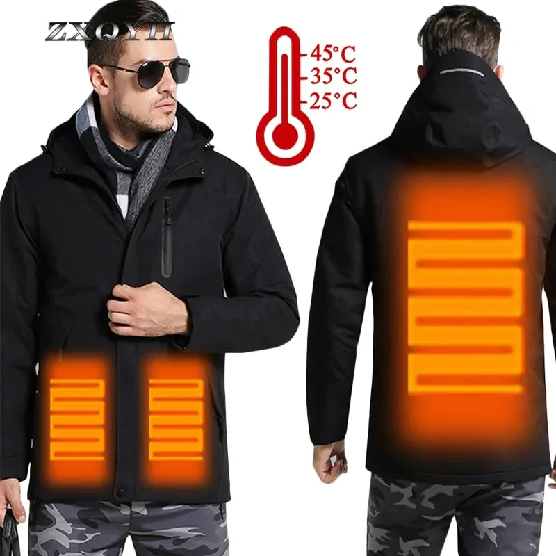 Winter Unisex Thick USB Heating Cotton Jackets